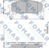 FOMAR Friction FO 972781 Brake Pad Set, disc brake